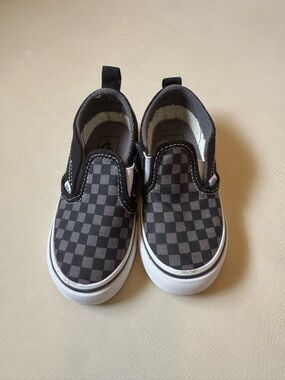 Checkered Slip On Vans